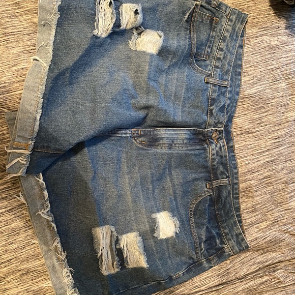 SHEIN Pants - Plus Size Blue Jean shorts